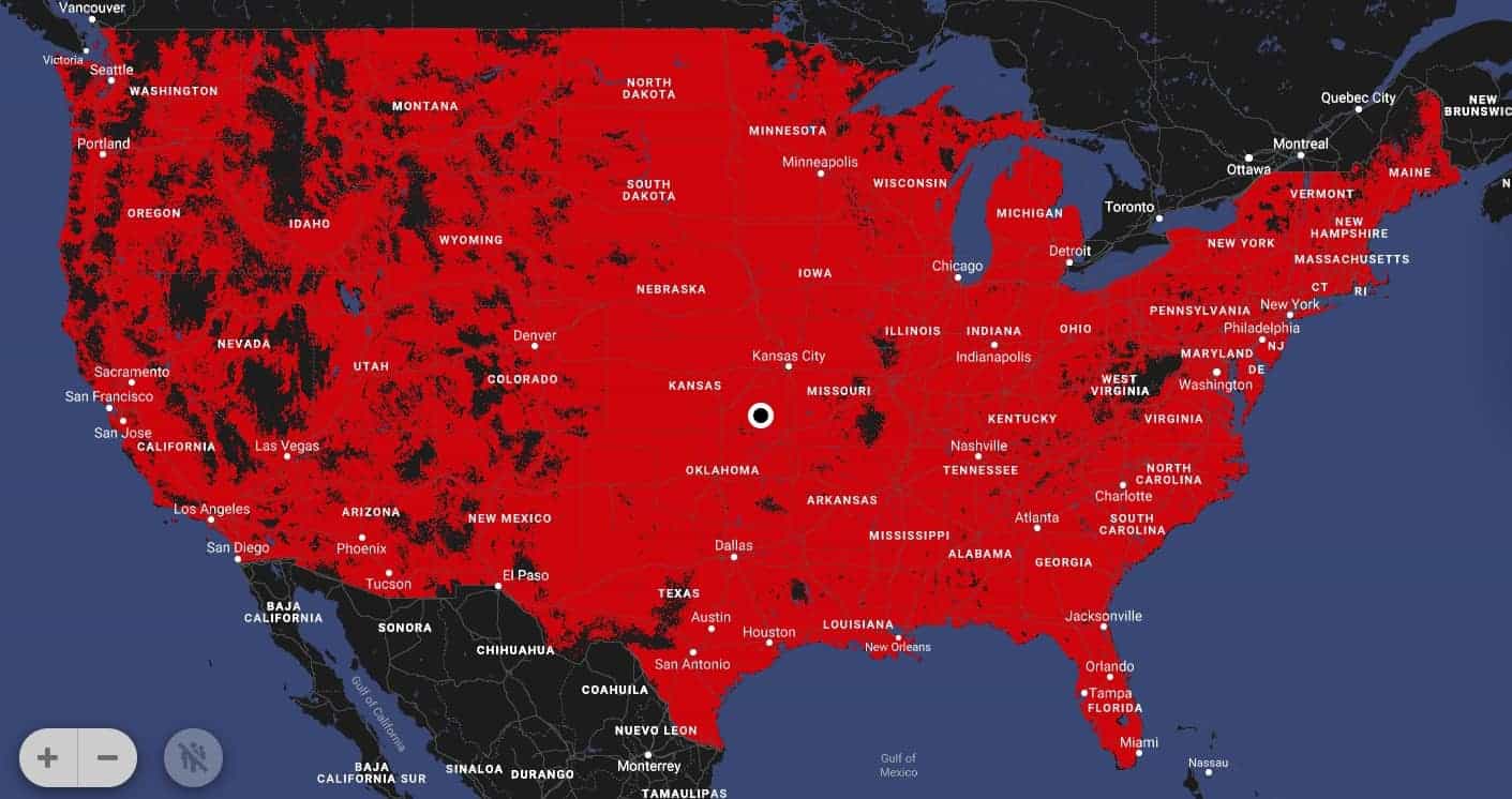 Verizon Coverage Map 